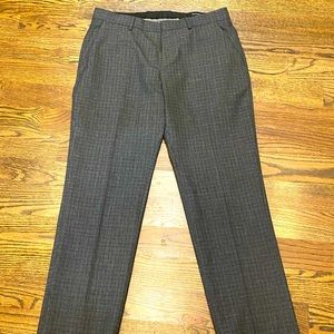 BANANA REPUBLIC mens tailored fit charcoal pants 33 x 30 dress slacks Fall 2015